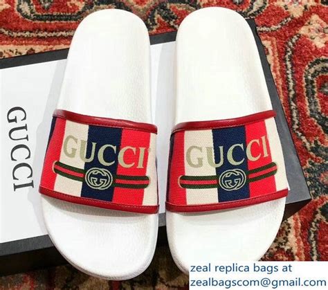 gucci logo sylvie slide sandal fake|gucci slides counterfeit.